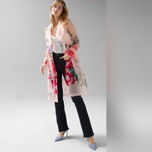ISO (In search of) White House Black Market Floral Organza Trench